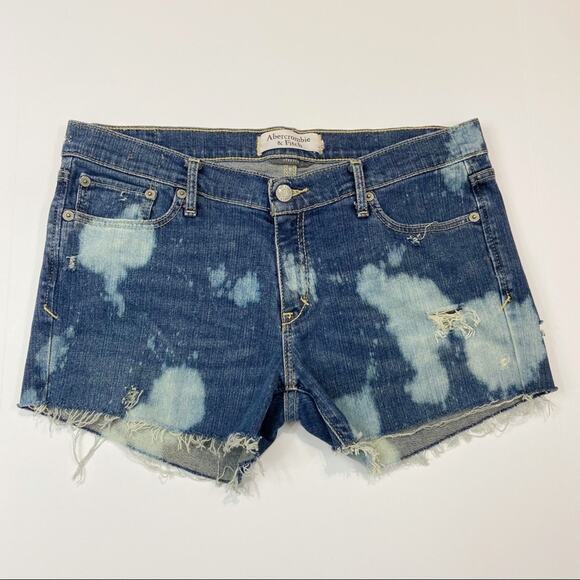 Abercrombie & Fitch Bleached Cut Off Shorts - Picture 1 of 8